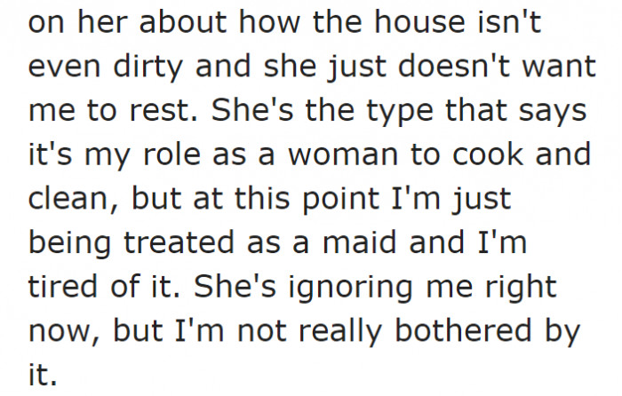 She couldn't take it anymore.