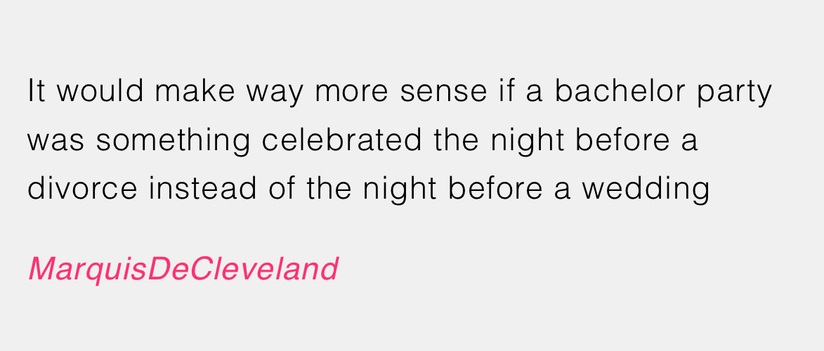 Hmmm, Marquis may be on to something