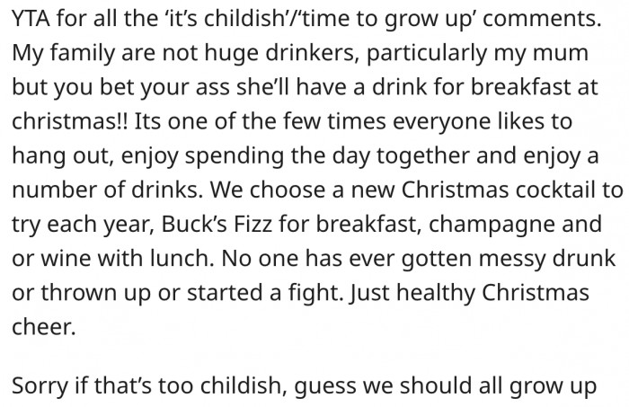 10. Christmas is one of the few times people get together to enjoy themselves.