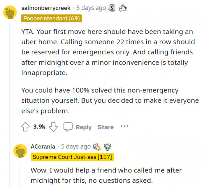 12. This person thinks what OP did was inappropriate and made it everyone's problem