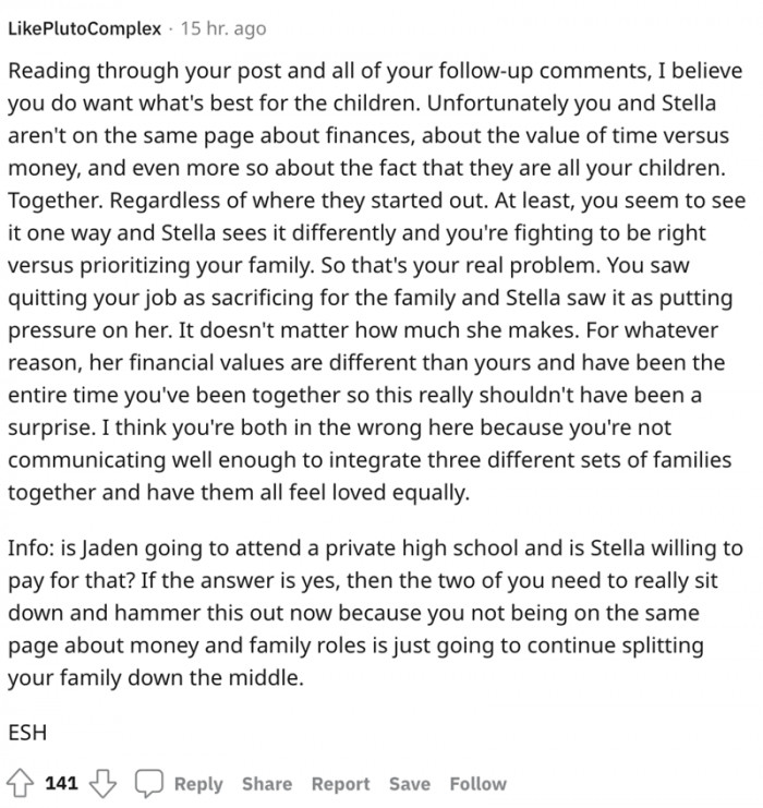 Both OP and his wife are on different pages about their finances