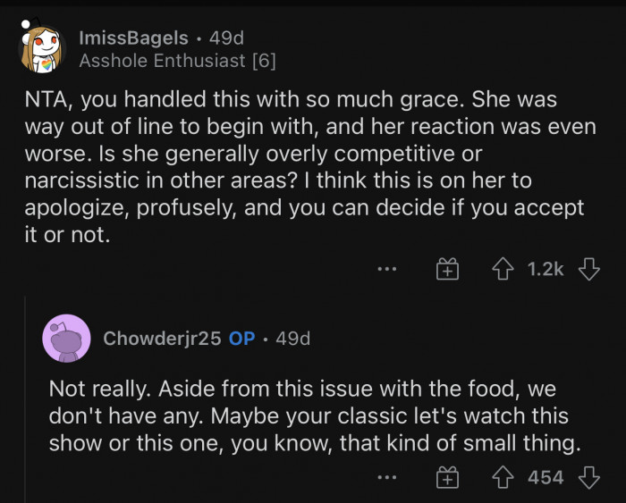 OP handled the situation with a lot of grace.