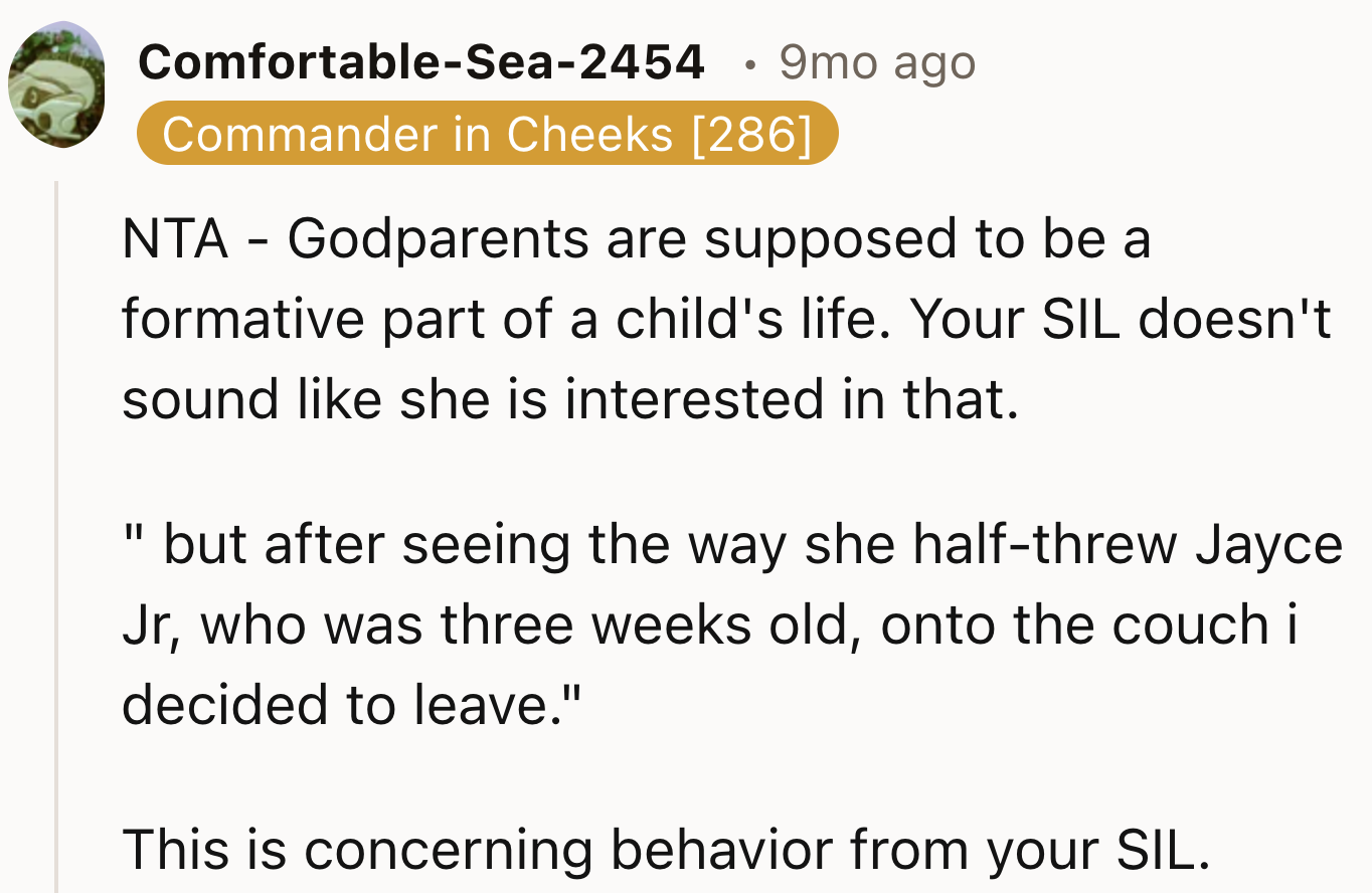Concerning Behaviour From OP's SIL