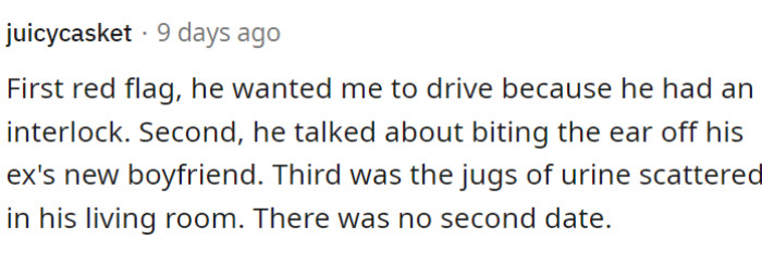 There was no second date.