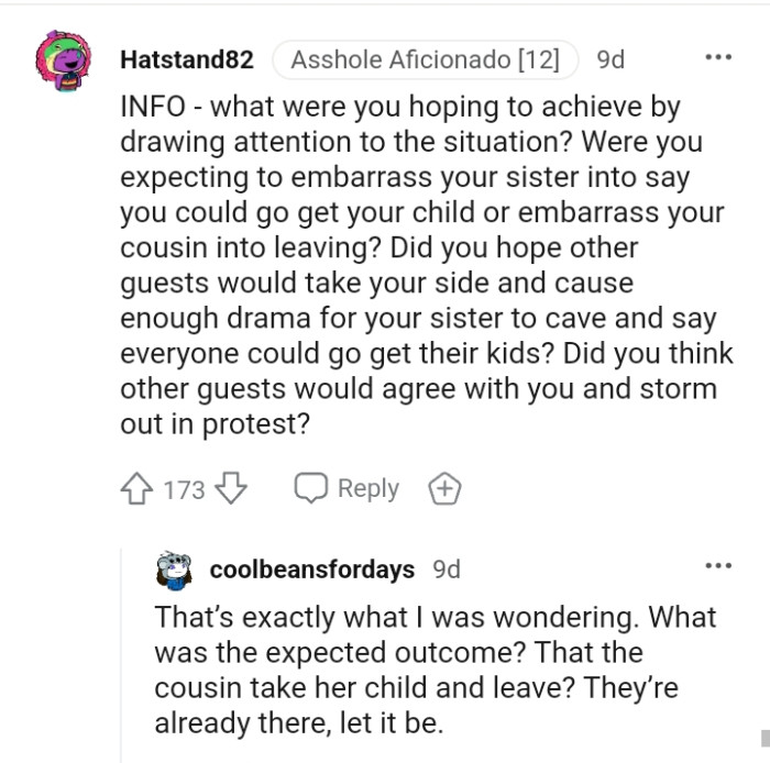 Did you think other guests would agree with you?