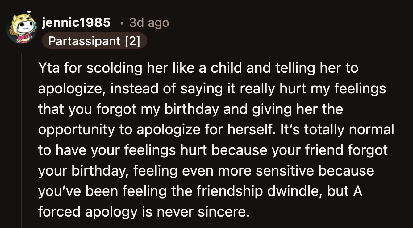 I can't imagine what other issues they tackled during their hours-long, intense conversation about a missed birthday greeting.