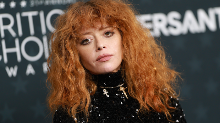 Natasha Lyonne at an interview, discussing addiction relapse and personal setbacks
