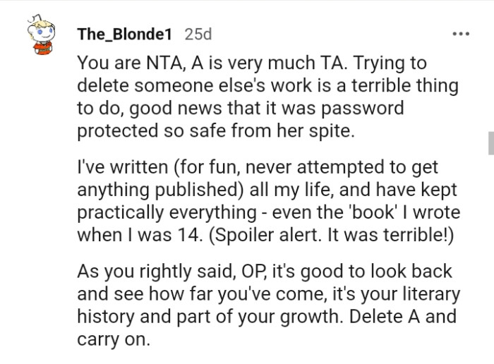 It's good to look back and see how far you've come