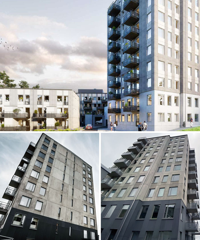 "Totalitarian New Box In Kungsängen, Sweden. The Gray Color Looks Way Worse Than It Should"