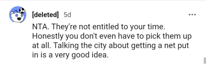 You don't even have to pick them up at all.