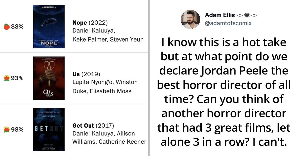 Jordan Peele Blasts Fan For Calling Him The “Greatest Horror Director Of All Time”