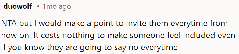 OP should invite them anyway.