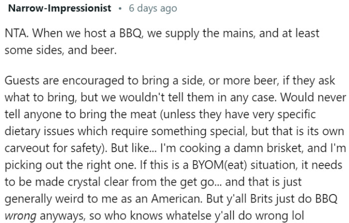 Guests May Be Encouraged to Bring a Side Dish or Additional Drinks