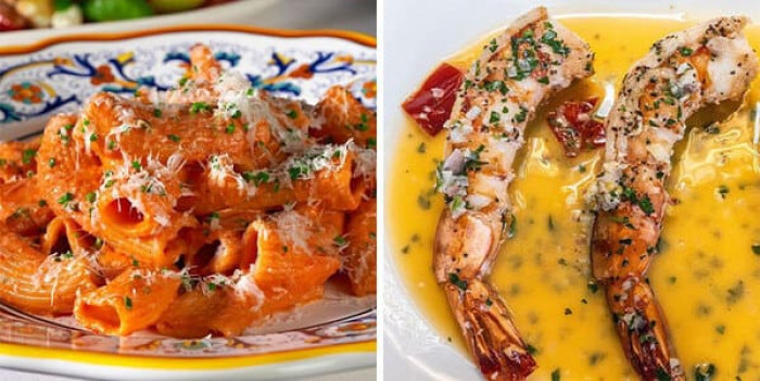 Drawing inspiration from the elegance of the 1940s and 1950s, Caterina's offers an intimate dining space that seats only 40 guests at a time and upholds a strict dress code.