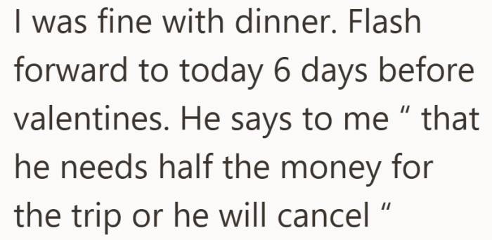 The timing shifts the mood fast, turning a simple plan into a stressful ultimatum.