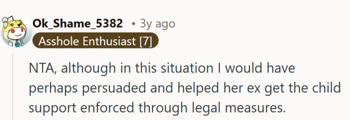 Supporting legal enforcement feels less dramatic but a lot cleaner...