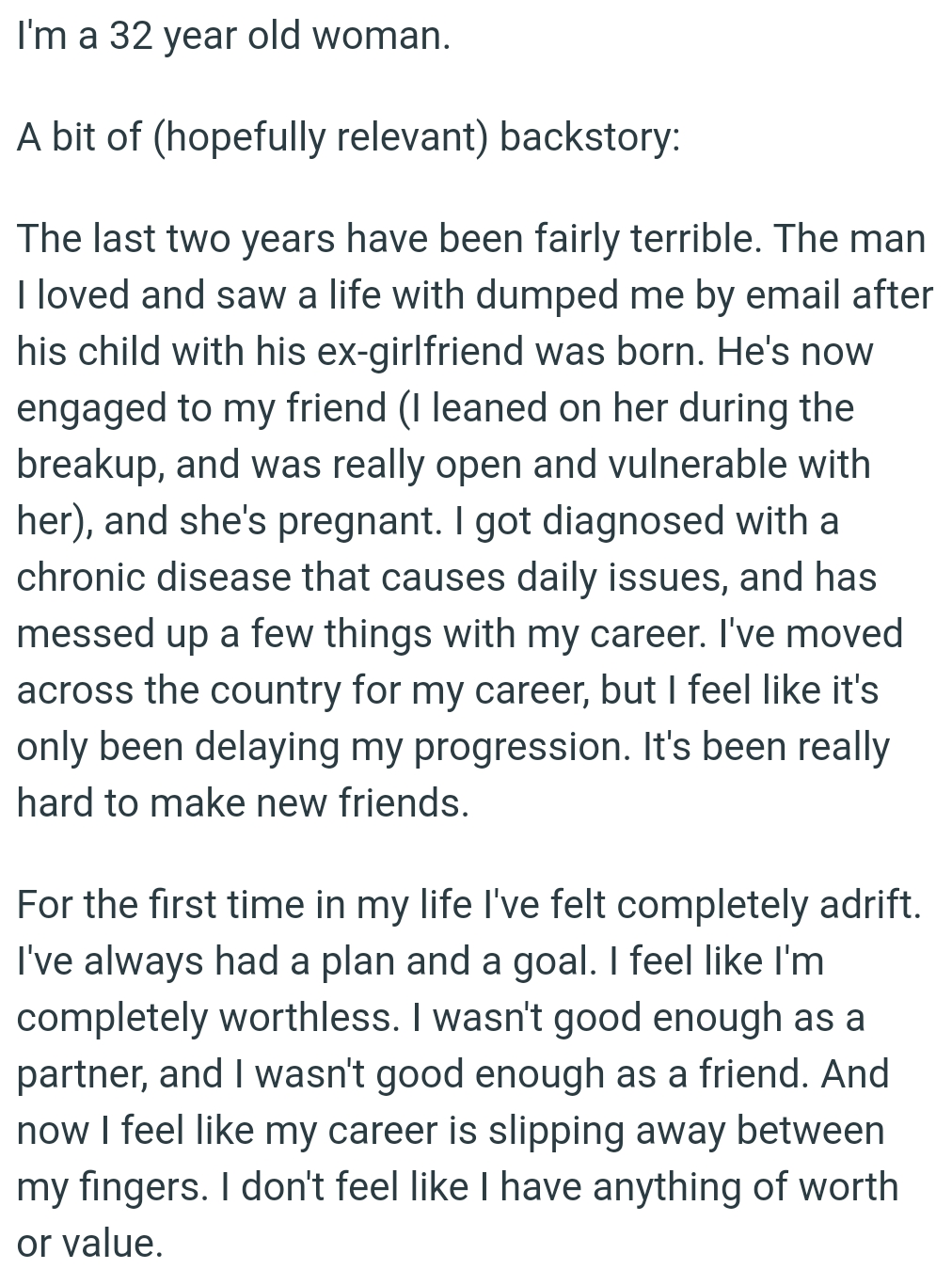 The OP Was Diagnosed with a Chronic Disease That Causes Daily Issues