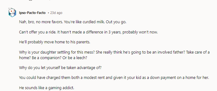 He sounds like a gaming addict.