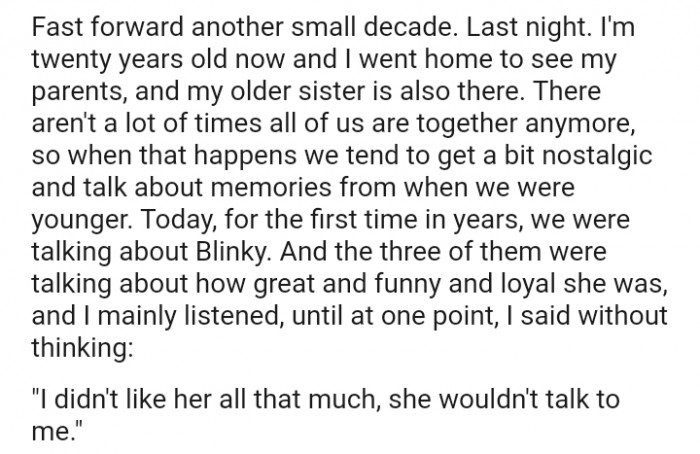 We tend to get a bit nostalgic when all of us are together