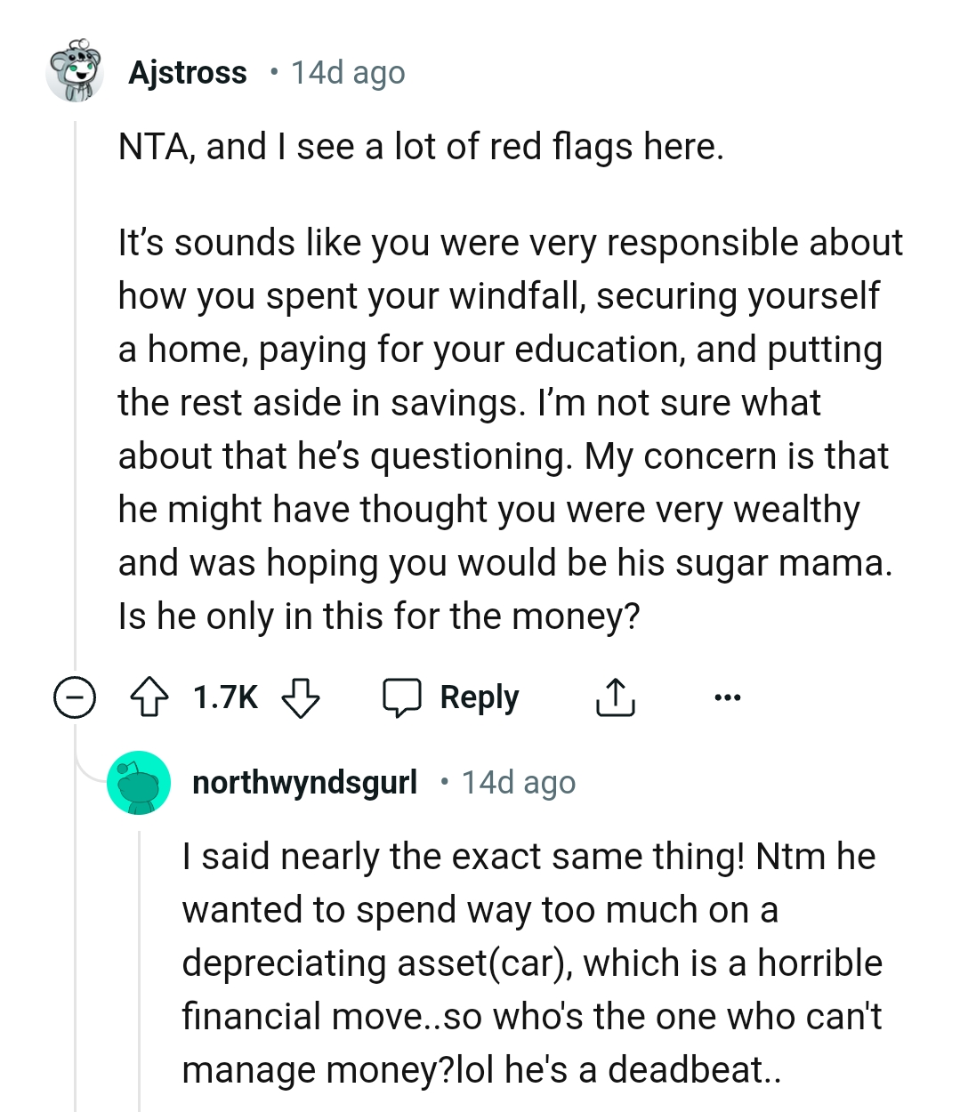 He Was Hoping to Feed Off the OP