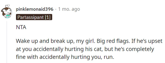 It's time for OP to take notice of the glaring red flags and consider a breakup, maybe?