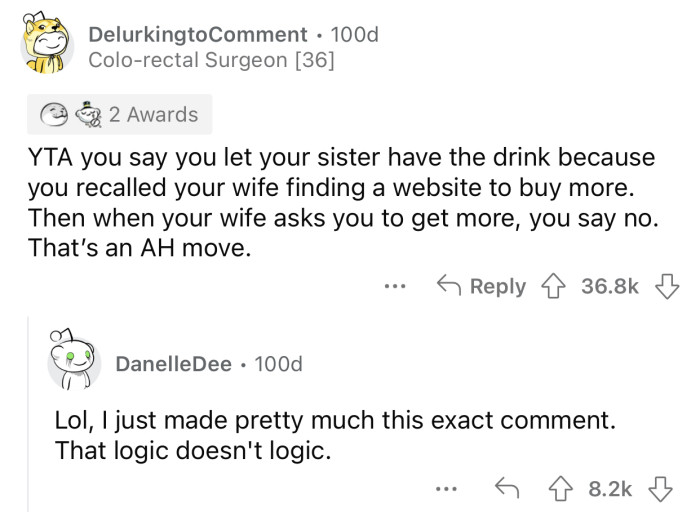 The least you could do is replace the thing that's gone because of you.