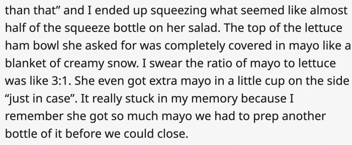 Was shy enough to order it with salad on the side