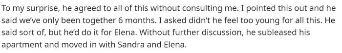 She gave him some pushback and asked him a few questions about his decision and how he felt.