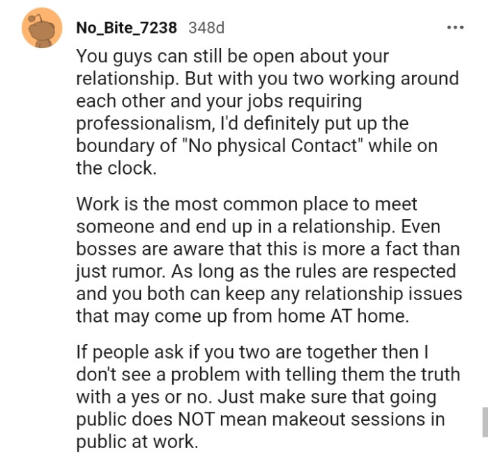 Work is the most common place to meet someone