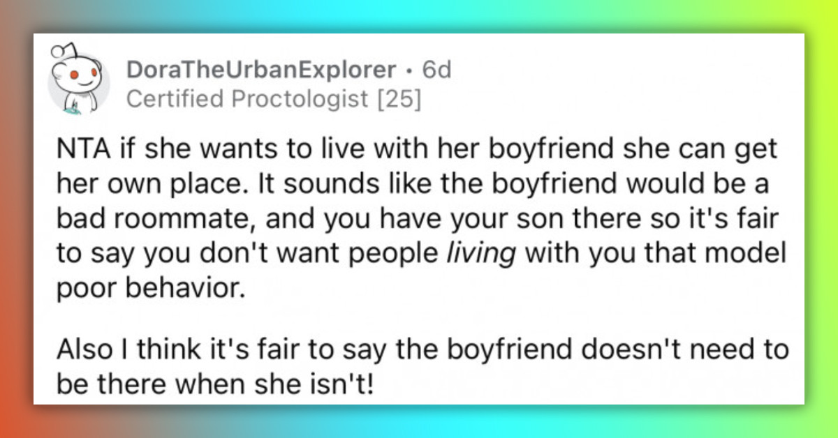 Mom Is Against Her Daughter's Overweight BF Moving In With Them Because He Keeps Eating All Their Food