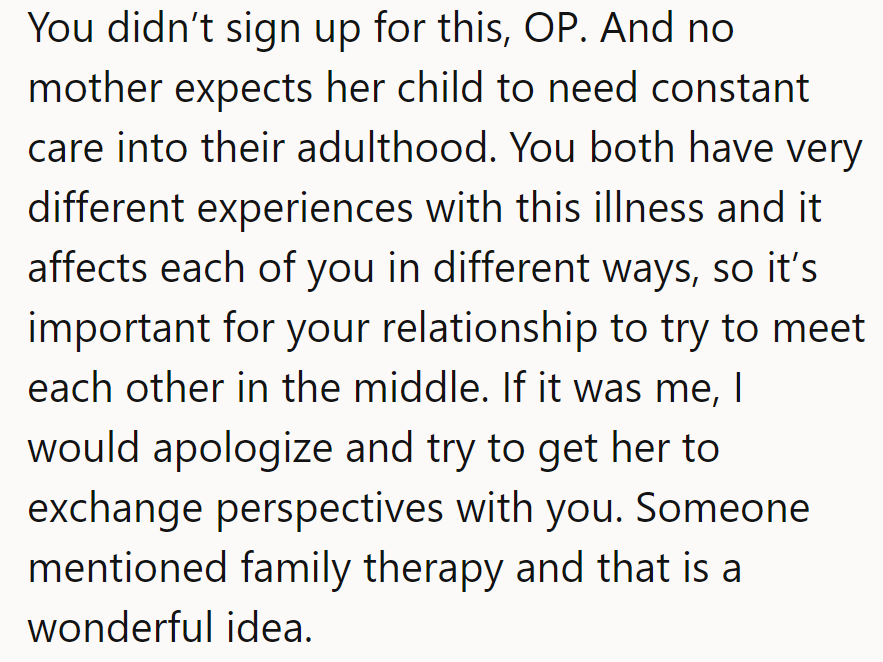 Different experiences, same team! Swap perspectives and hit up therapy. Middle ground, here they come!