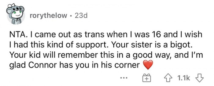 Connor has a great parent by his side.