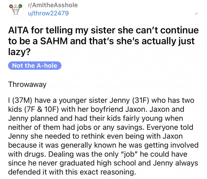 Here's the original post by Reddit user u/throw22479: