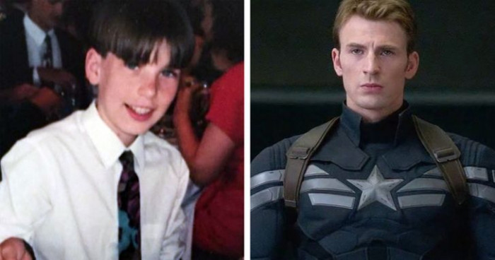8. Chris Evans as Captain America