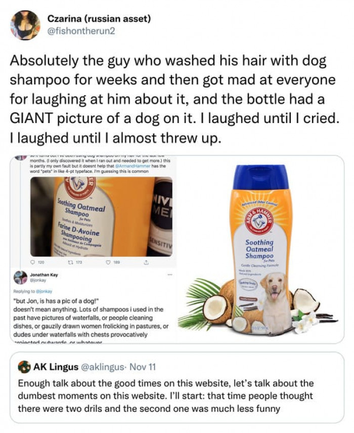 1. This tweep laughed until tears came out