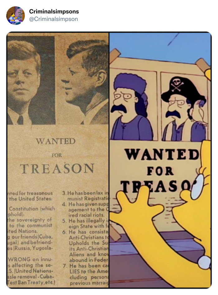 11. Wanted for Treason