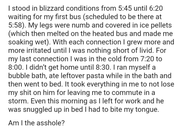 With each connection, the OP grew more and more irritated until she was nothing short of livid