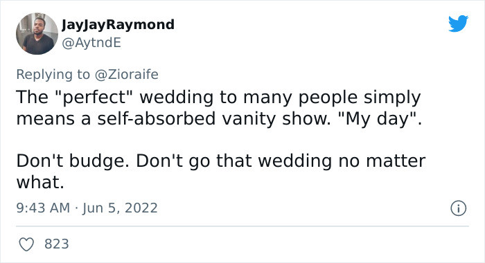 People have jumped in and expressed their sentiments, saying that what the bride was asking for is already crossing the line.