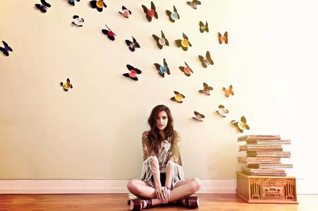 Create vinyl butterfly wall art with an ethereal vibe.