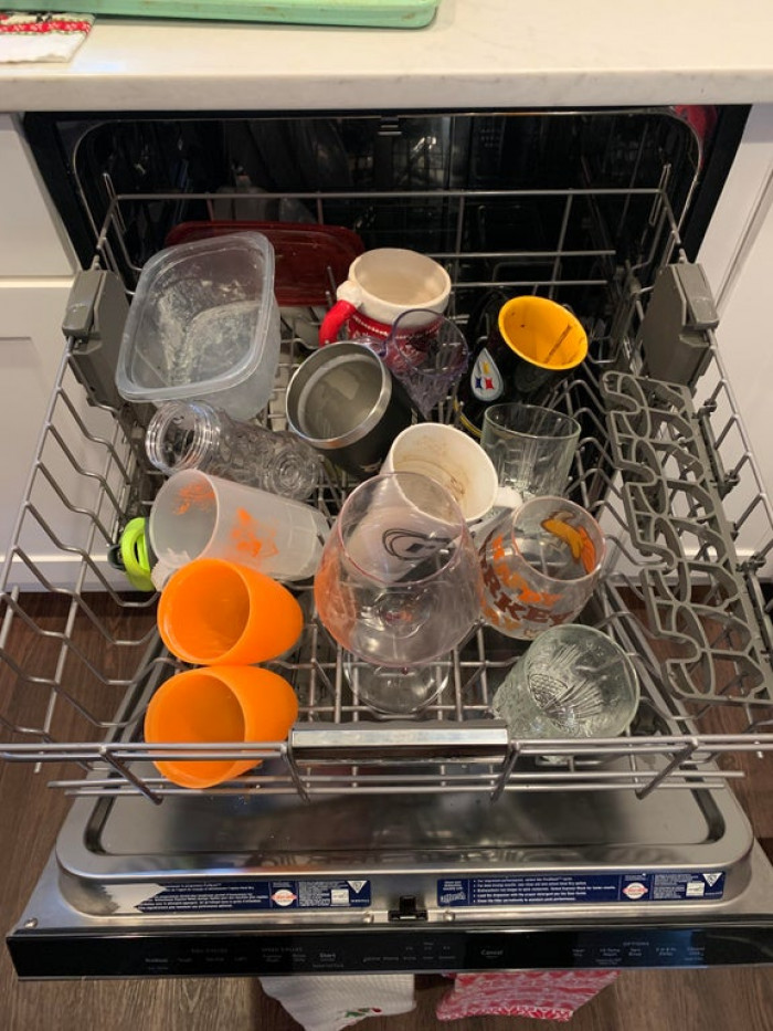 26. The way my wife loaded the dishwasher.