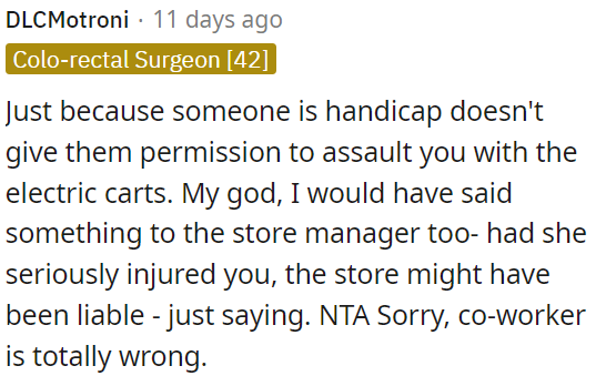 It's important to address such behavior, and the store could be held responsible if someone gets seriously injured.