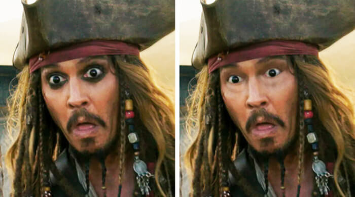 6. Johnny Depp as Captain Jack Sparrow in Pirates of the Caribbean: On Stranger Tides
