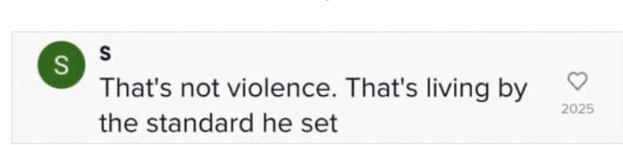 He set the standard; OP is just living by it.