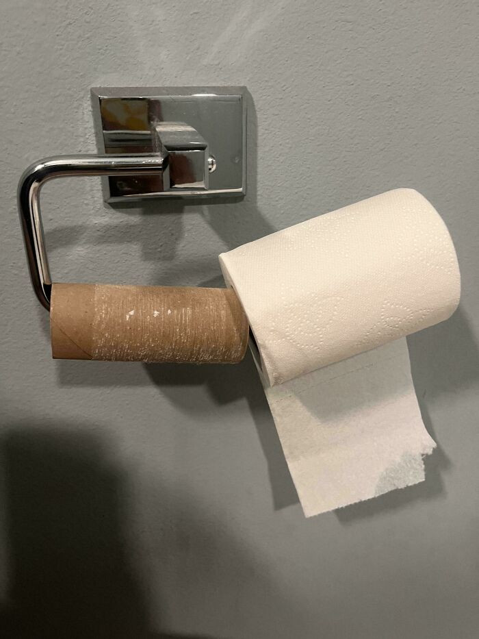 "The Way My Boyfriend Placed The Toilet Paper Roll This Morning…"