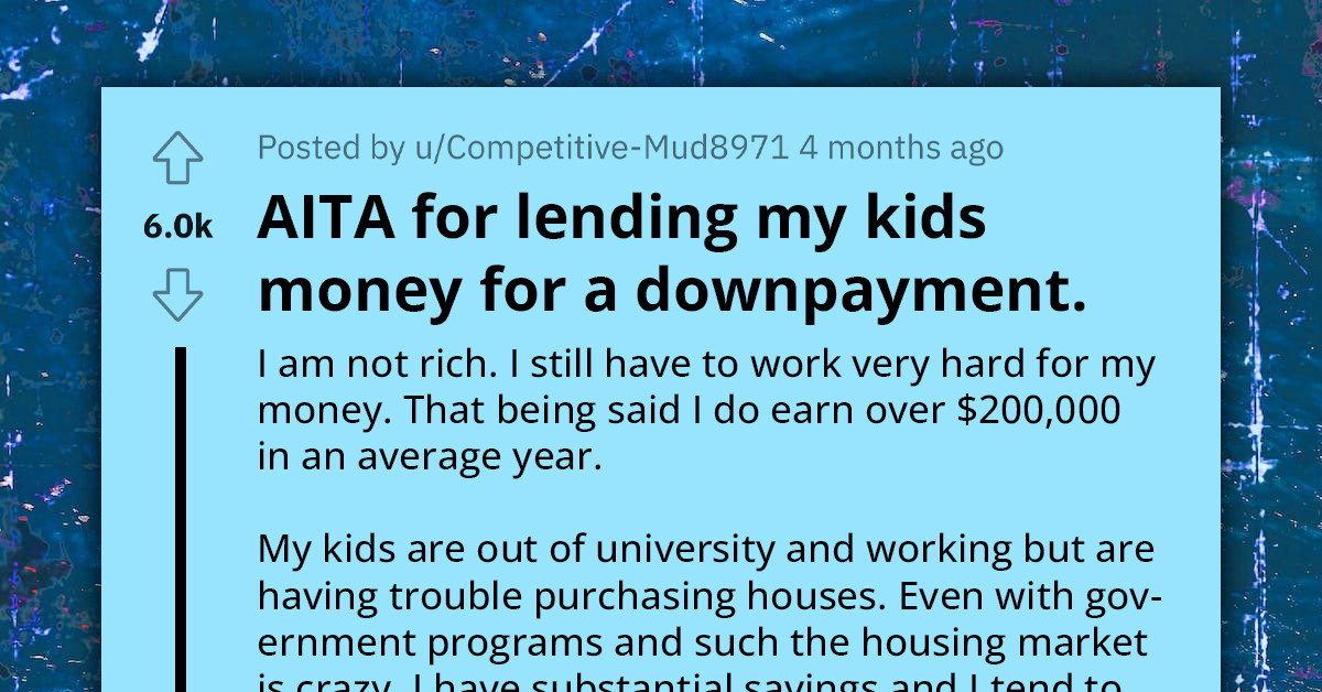 Parent Offers to Lend Money to Their Kids So They Can Buy Houses, but He Wants Equity in the Property