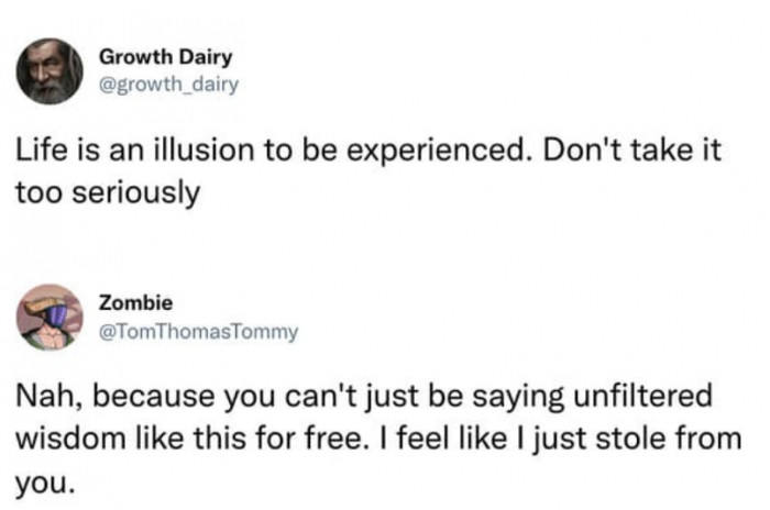 Life has to be experienced