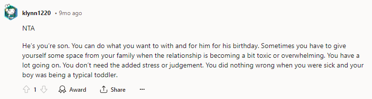 You don’t need the added stress or judgment