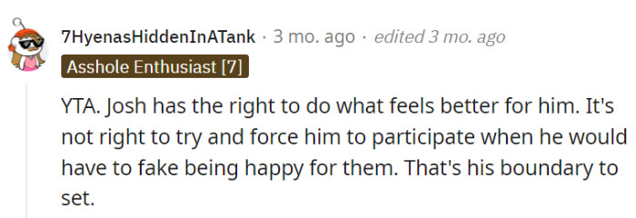 Boundaries, boundaries.