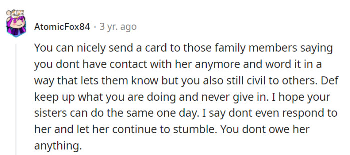 Sending a card is the polite way of saying, 