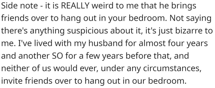 That's not what bedrooms are for